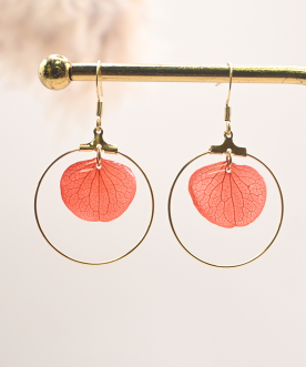 Créoles 3cm Hortensia...