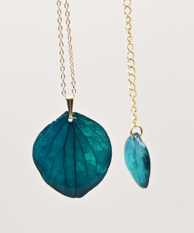 Collier pétales d'Hortensia...