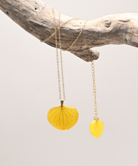 Collier pétales d'Hortensia...