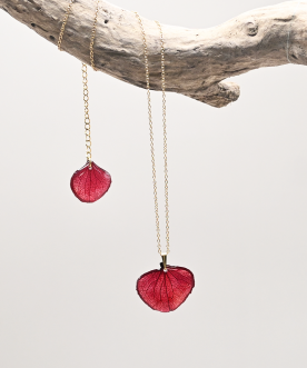 Collier pétales d'Hortensia...