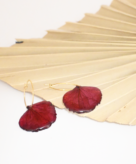 Créoles 2cm Hortensia Violet