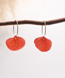 Créoles 2cm Hortensia...